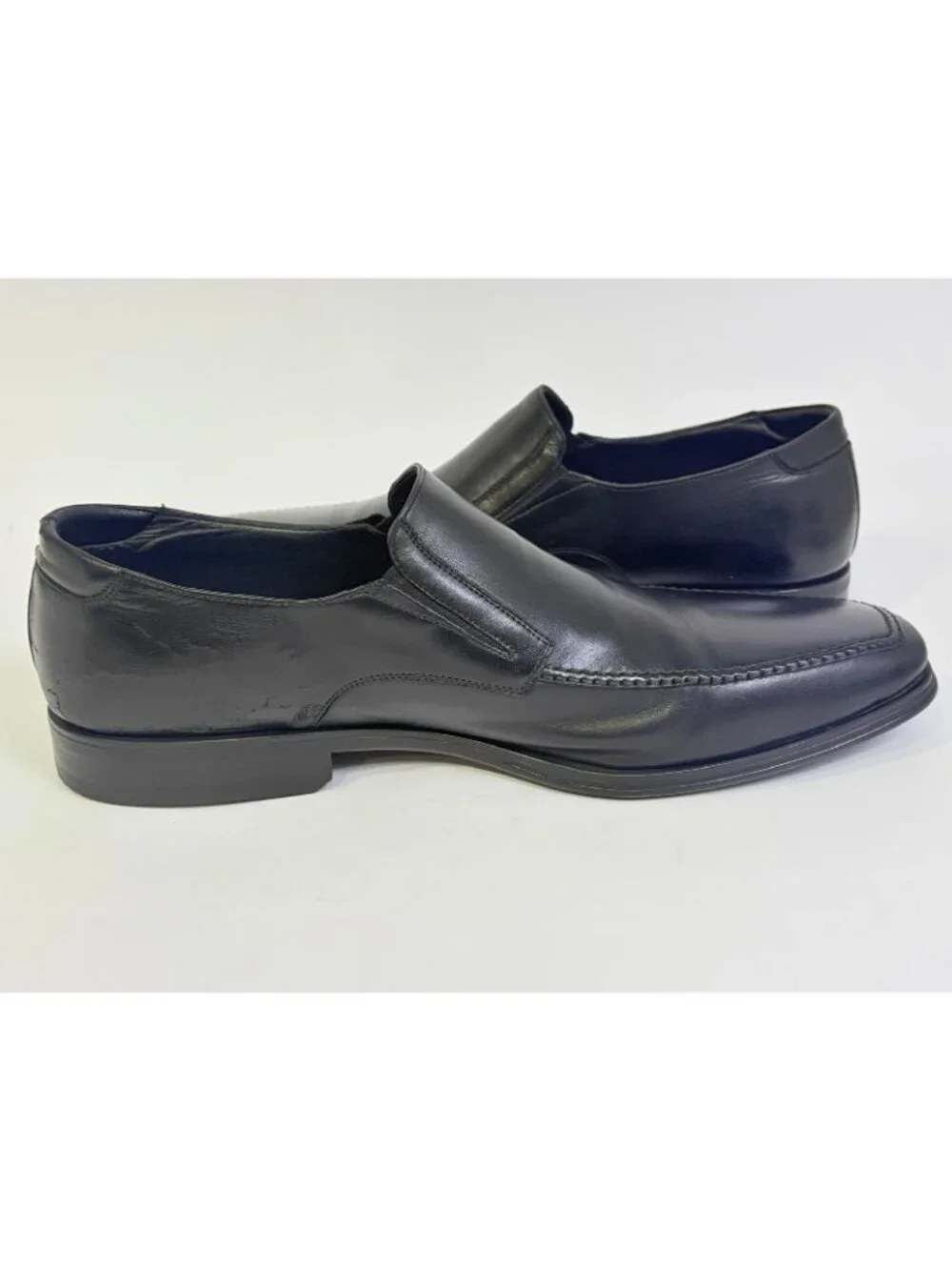 MAGNANNI Linea Merino Black Soft Leather Loafers Mens US 13 M 16923